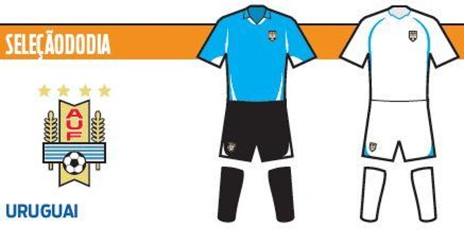 Veja o uniforme da seleção do Uruguai | 