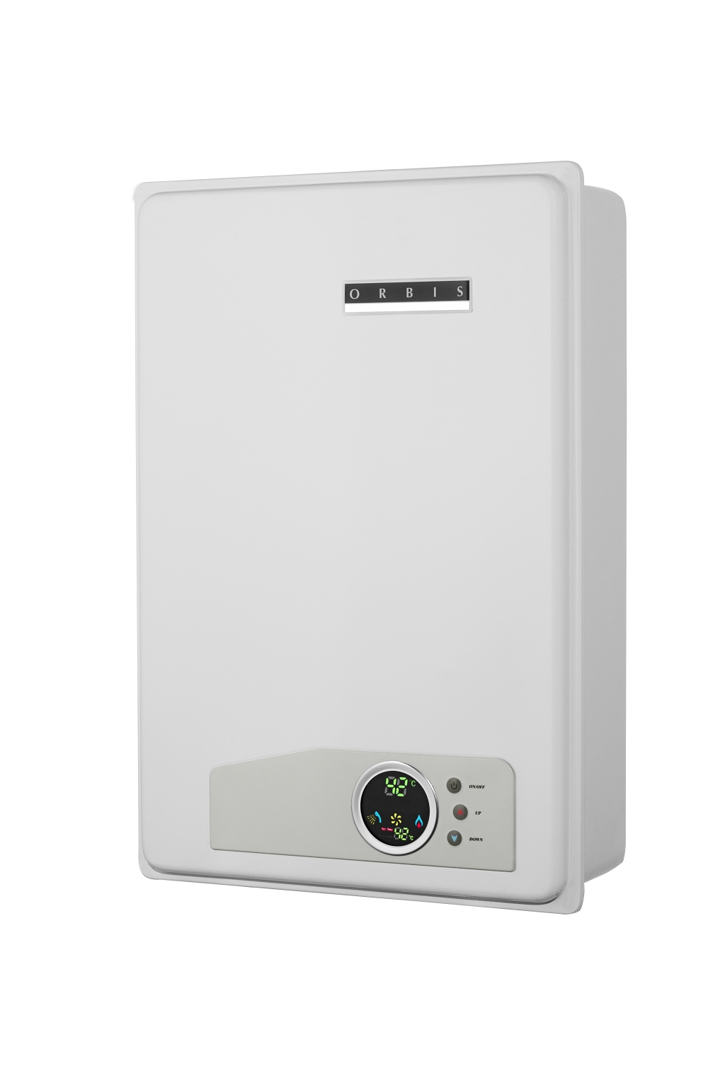 Com capacidade de 24 litros por minuto, o modelo Orbis 325HFBE tem exaustão forçada de gases por ventoinha automática, evitando acidentes. Custa entre R$ 1.350 e R$ 1.500 | Fotos: Divulgação