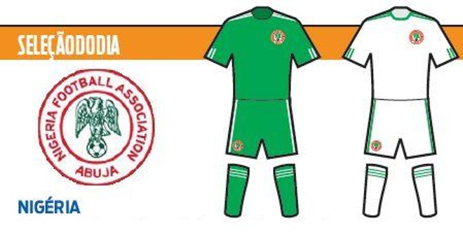 Veja o uniforme da seleça da Nigéria |