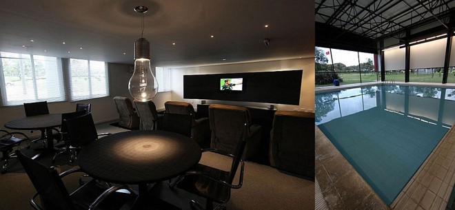 Sala de jogos e vídeo, além da piscina térmica, ajudará na recreação dos selecionados em Curitiba |