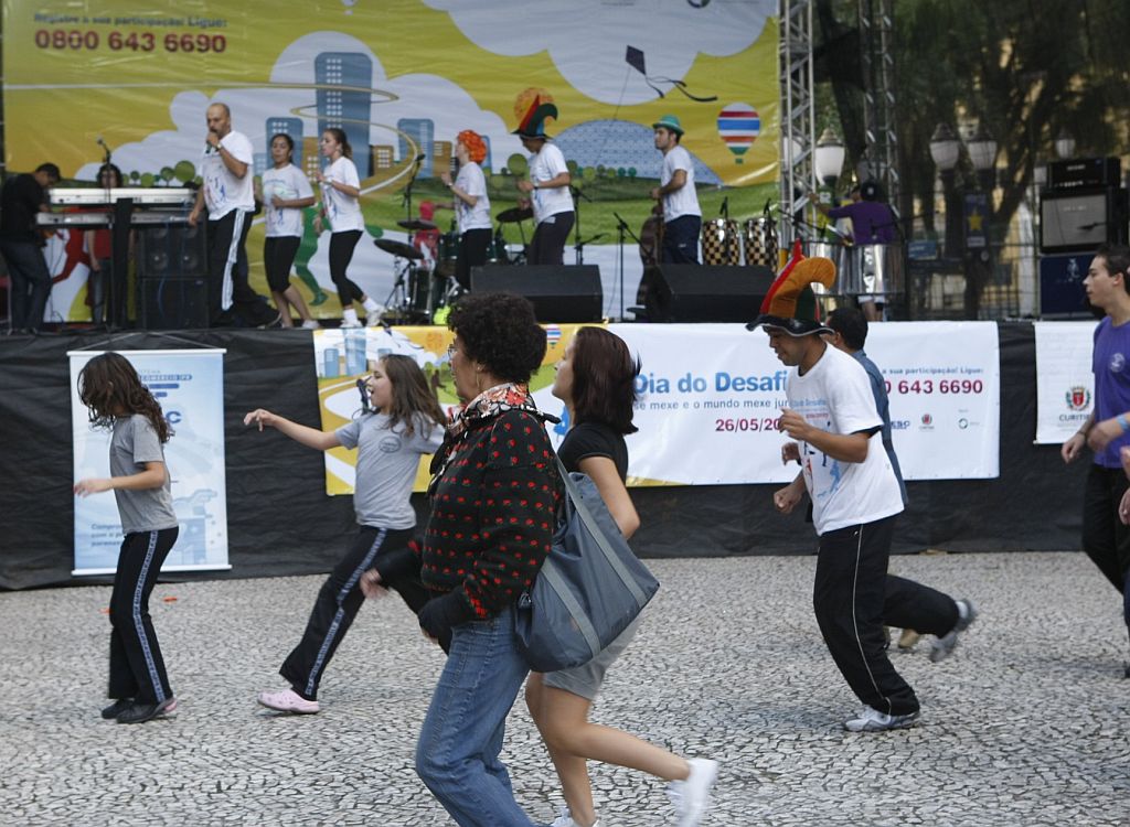 Boca Maldita foi um dos locais que concentraram atividades do Dia do Desafio, realizado ontem em Curitiba | Aniele Nascimento/Gazeta do Povo