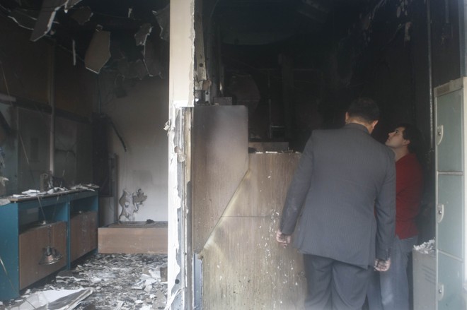 Ladrões causaram incêndio em banco no bairro Rebouças durante a fuga | Jonathan Campos / Agência de Notícias Gazeta do Povo