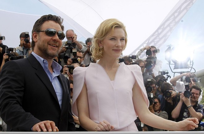 Russell Crowe e Cate Blanchett foram o alvo das atenções na Croisette, em Cannes | 
