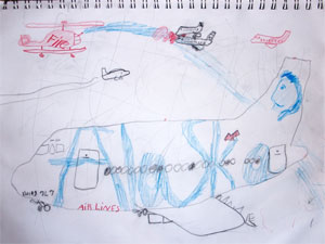 Harry Winsor, de 8 anos, enviou seu desenho favorito. | Reprodução/John Winsor