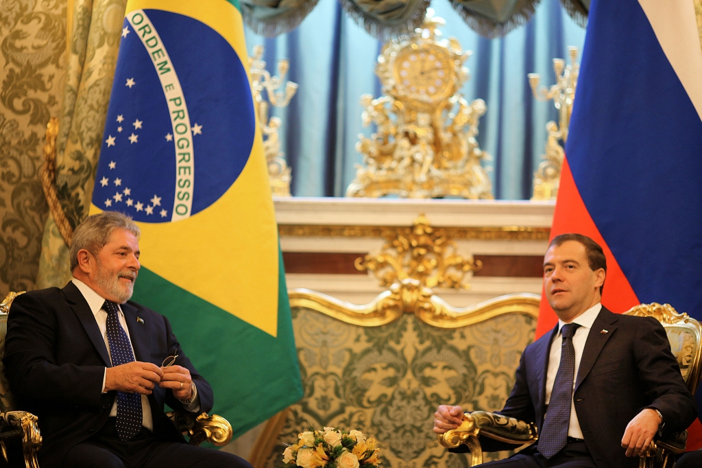 Moscou (Rússia) - Presidente Luiz Inácio Lula da Silva durante encontro com o Presidente da Rússia, Dmitri Medvedev | Agência Brasil