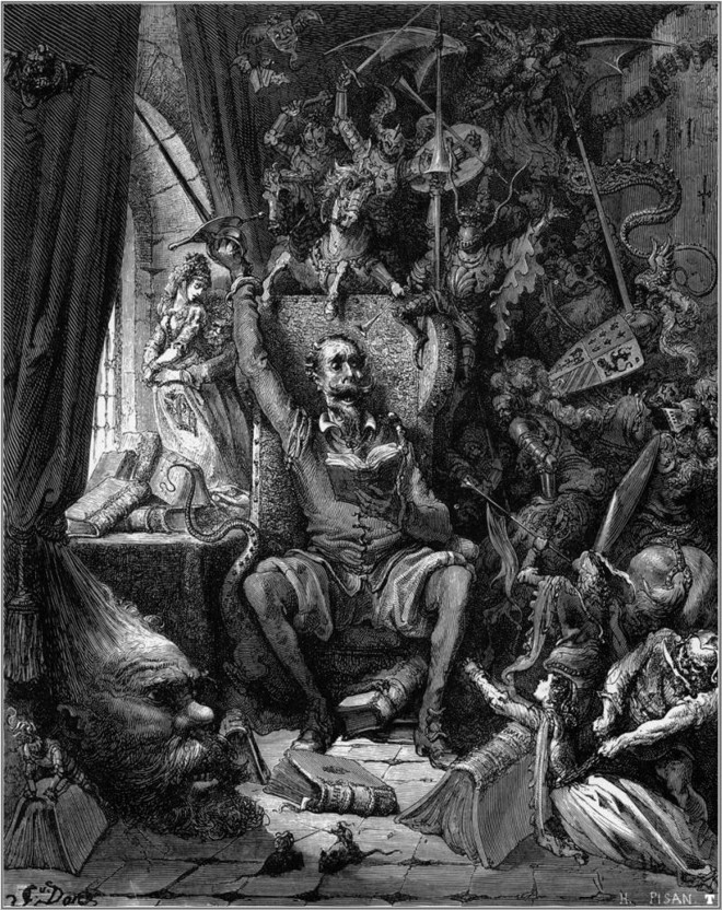 Ilustração de Gustave Doré para o Dom Quixote | 