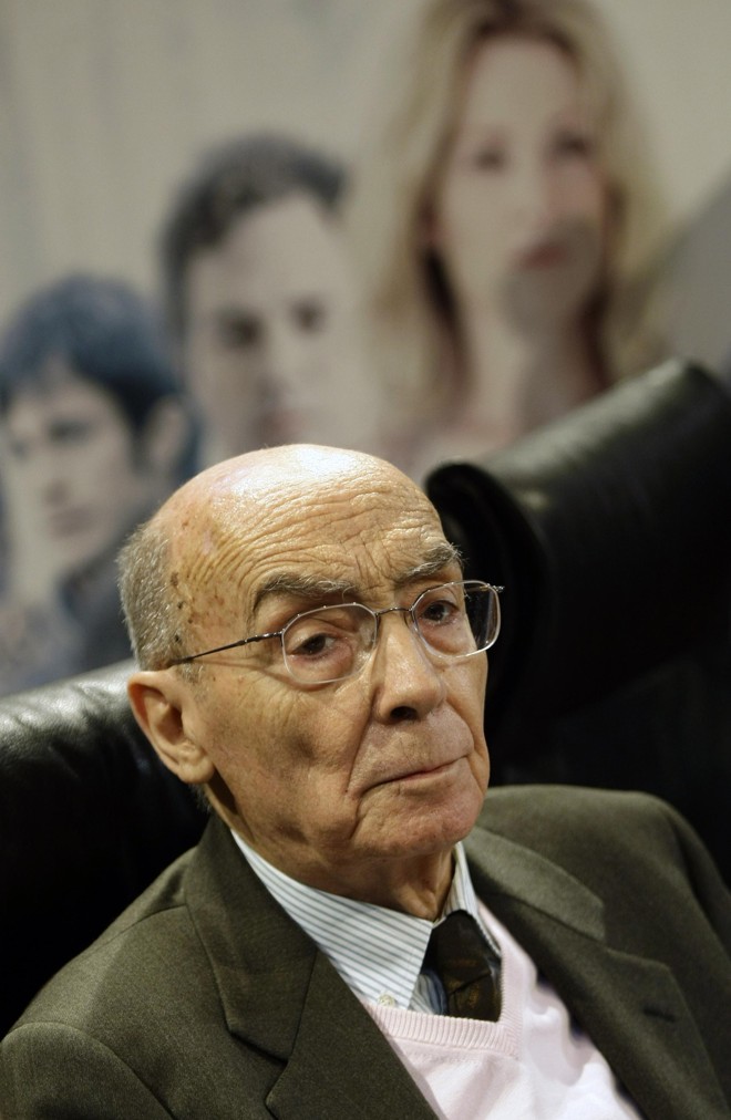 O escritor José Saramago no lançamento do filme