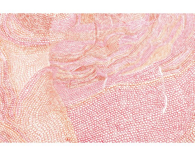 Bolinhas de Flávia Duzzo sobre tela de MDF são exercício de paciência |