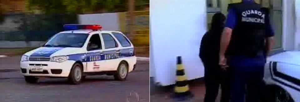 Minutos depois do furto, os ladrões deixaram a criança no aeroporto | Reprodução RPC TV