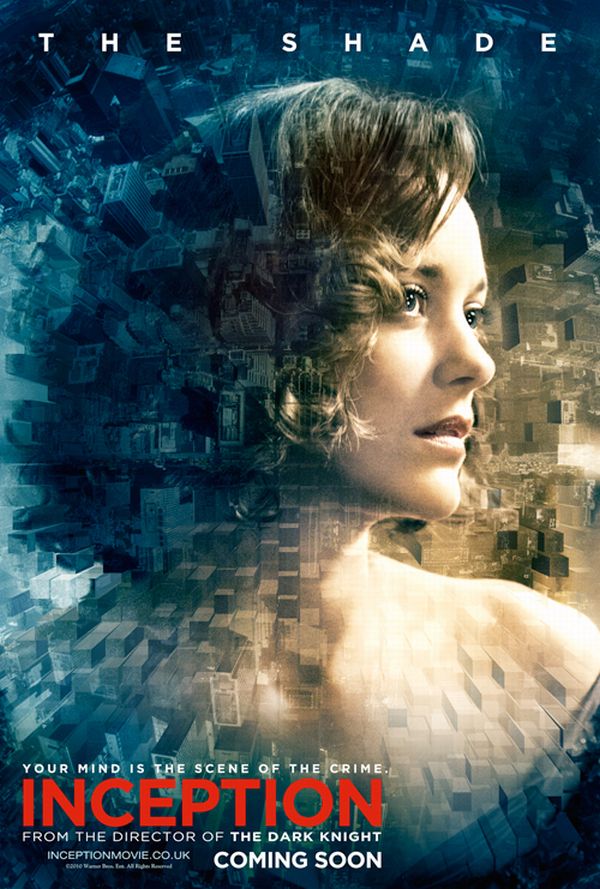 Um dos cartazes de A Origem, que dá destaque ao personagem de Marion Cotillard | Reprodução