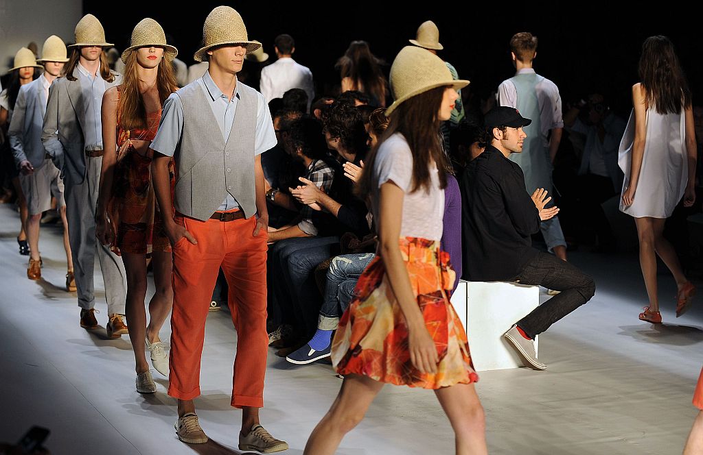 A coleção da British Colony misturou cores vivas com tons mais clássicos | Vanderlei Almeida/AFP