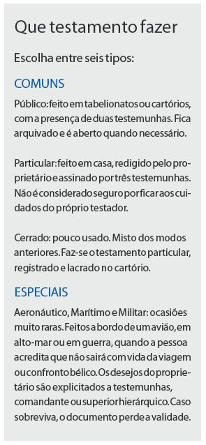 Que testamento fazer |