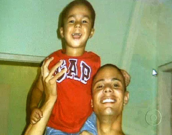 Rodrigo Bonfim Pinto, de 25 anos, tem um filho,
Thiago, de 3 anos | Reprodução / TV Globo