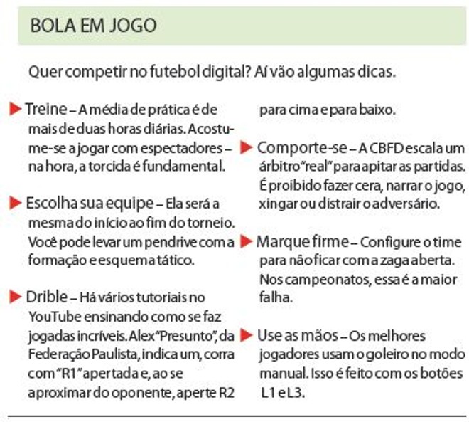 Veja dicas para competir no futebo digital | 