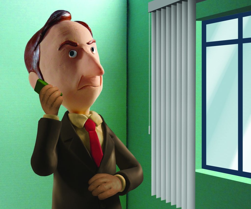 João atende uma ligação e do outro lado da linha vem a mensagem de telemarketing da operadora de telefonia:   Bom dia, senhor! Estamos fazendo uma promoção para nossos clientes... Irritado, João exige a portabilidade de sua linha