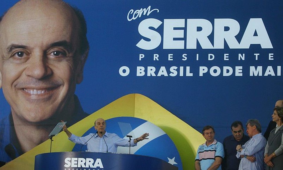 José Serra discursa na convenção, em Salvador: críticas duras ao governo Lula e a suposta ação de espionagem | Lúcio Távora/Agência A Tarde