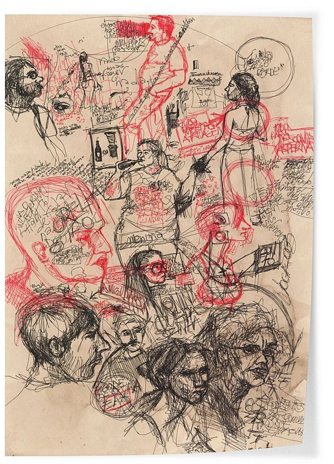 No fim de sua vida, Joaquim Nunes de Souza exibe um traço raivoso ao retratar personagens das ruas curitibanas | 