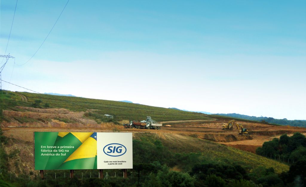 Área que receberá a nova unidade da multinacional suíça Sig Combibloc: 12 mil metros quadrados e 225 funcionários para produzir 1 bilhão de embalagens por ano | Divulgação