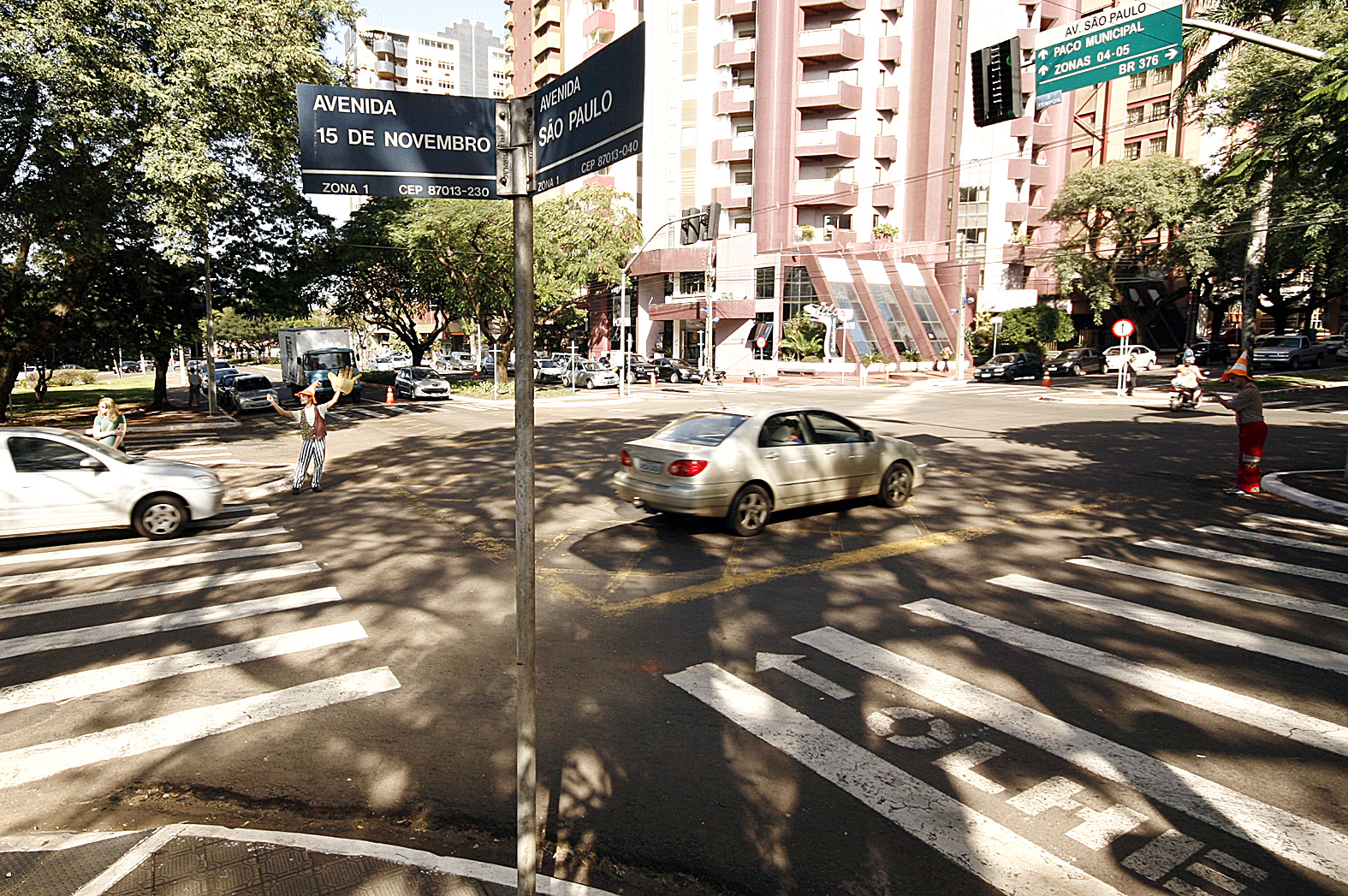 Segundo Walter Guerlles, a alteração na São Paulo foi realizada com base em estudos da Setran, que por meio de contagens verificou que o trecho estava ocioso | Assessoria de comunicação PMM