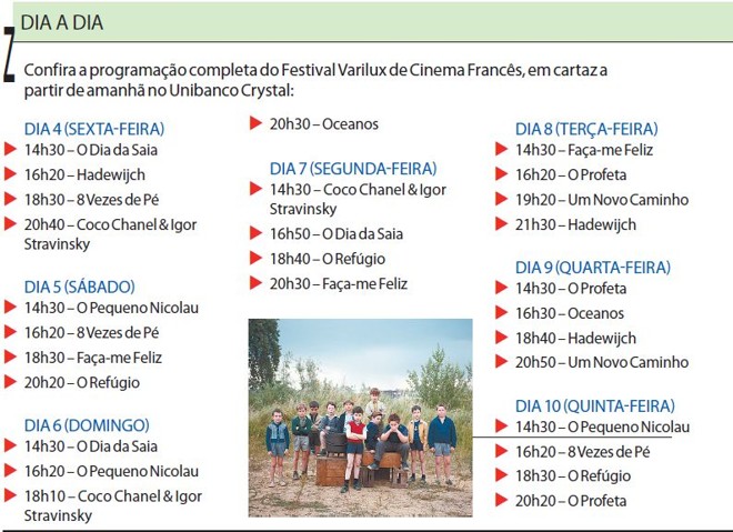 Confira a programação completa do Festival |