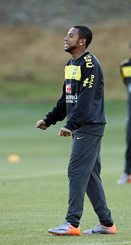 Contra Portugual, Robinho tem a chance de vingar-se de Cristiano Ronaldo e ainda recuperar o espaço na mídia perdido após a saída do Real Madrid para o Manchester City | Albari Rosa/Gazeta do Povo enviado especial