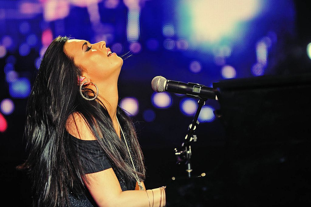 Show de Demi Lovato em São Paulo: atriz e cantora era pura emoção no palco | Stephan Sólon/Divulgação