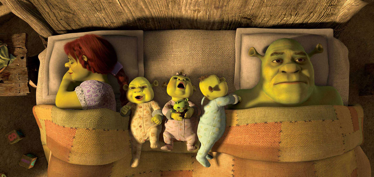 Em "Shrek Para Sempre", o anti-herói aparece como pai de família e como inimigo de um rei | Divulgação