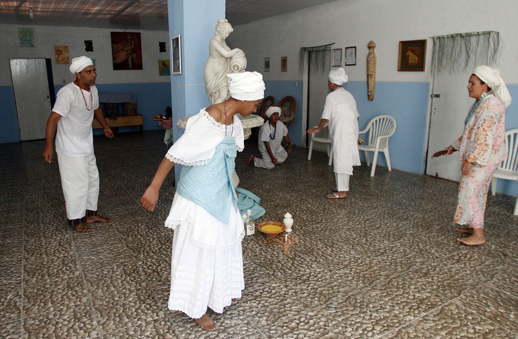 Ritual na Associação São Jerônimo e São Jorge: principal legado da lei será proteção à cultura e à religião | Hedeson Alves/Gazeta do Povo