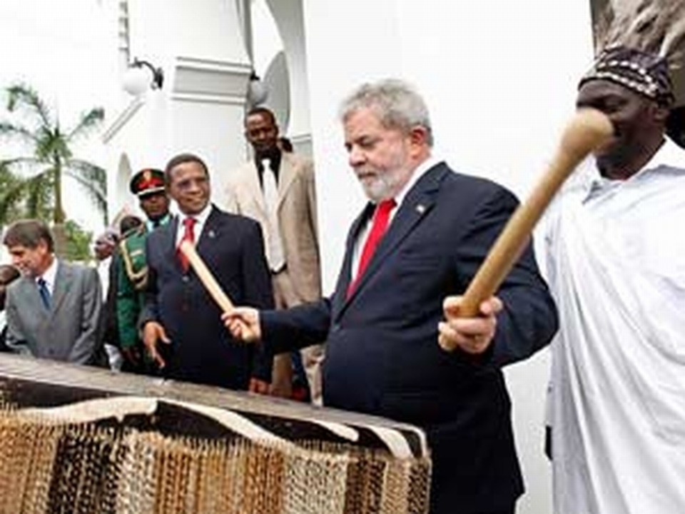 Presidente Lula e o presidente Jakaya Mrisho Kikwete durante visita oficial à Tanzânia | Ricardo Stuckert/Divulgação