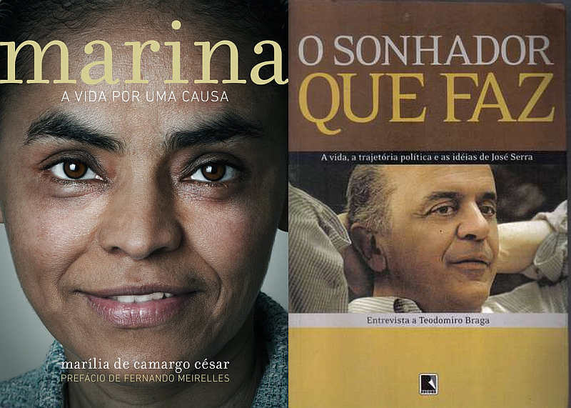 Livros sobre Marina e Serra são raros e difíceis de encontrar | Divulgação