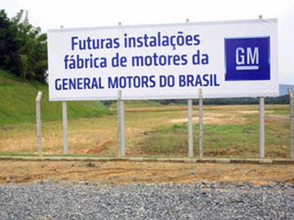 Terreno onde será construída fábrica de motores da GM em Joinville | Divulgação