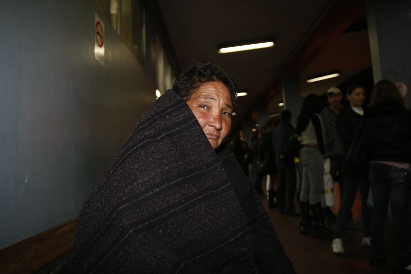 Maria Aparecida ganhou um copo de leite quente de presente de aniversário | Pedro Serápio / Gazeta do Povo