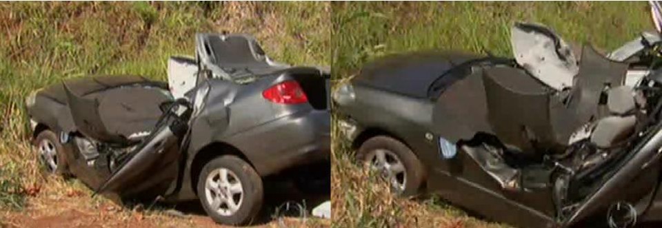 Um dos acidentes fatais ocorreu na PR-454, entre Jaguapitã e Astorga. Valdeci Santini, de 52 anos morreu ao se chocar com uma árvore | Reprodução RPC TV Cultura