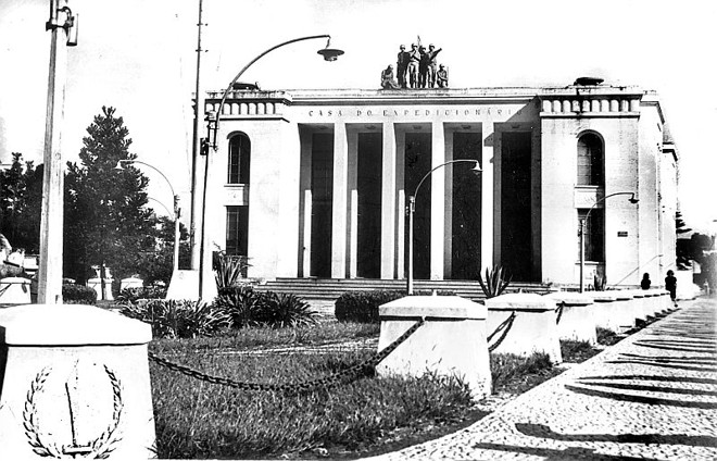 Casa e Museu do Expedicionário de Curitiba, em fotografia feita em 20 de janeiro de 1966 | 