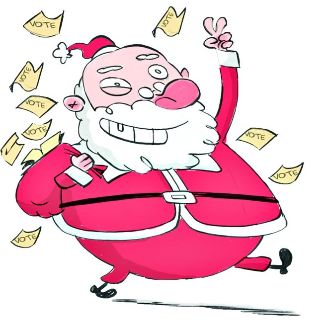 Papai Noel tentou uma vaga de vereador em 2008 |