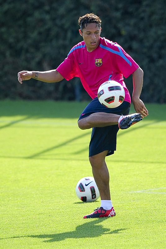 Adriano, que saiu das categorias de base do Coxa, treina no Barcelona | Josep Lago/ AFP