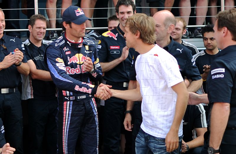 Pazes entre Webber e Vettel após o acidente dos dois no GP da Turquia foi algo encenado acredita Tarso Marques | AFP PHOTO / FRED DUFOUR