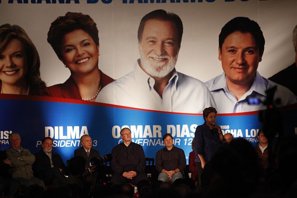 Dilma Rousseff realizou o primeiro evento de campanha no Paraná nesta quarta-feira | Jonathan Campos / Agência de Notícias Gazeta do Povo
