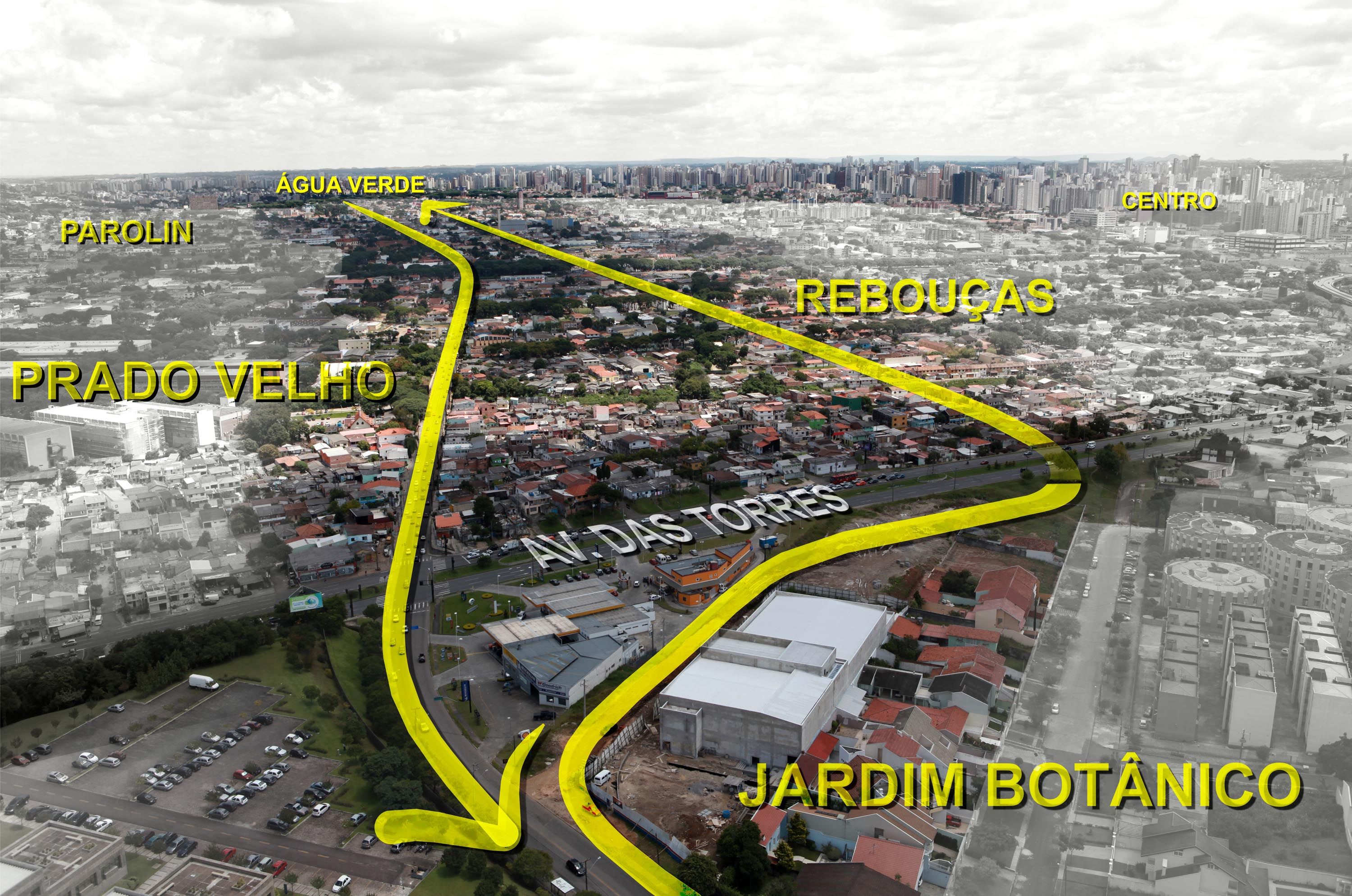 A construção da trincheira faz parte da implantação do binário Chile-Guabirotuba | Divulgação/IPPUC