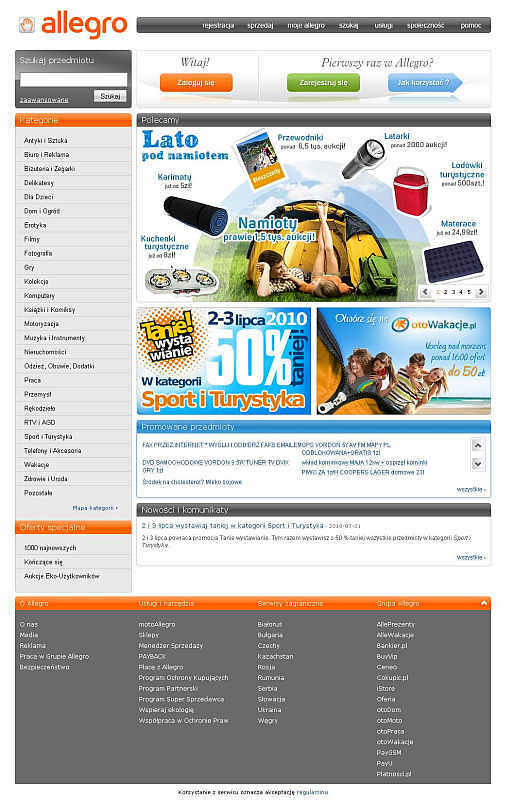 Ofertas de voto foram feitas no site de leilões Allegro | Reprodução