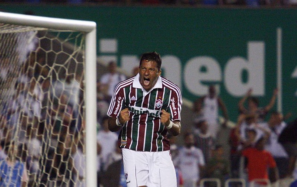 Coração Valente comemorou os dois gols que fez contra o ex-clube | Wallace Teixeira / Photocamera