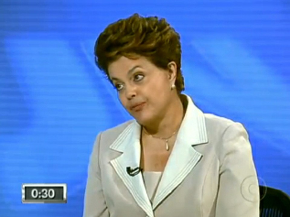 A candidata do PT à Presidência da República, Dilma Rousseff, foi a primeira entrevistada pelo Jornal Nacional | Reprodução/Jornal Nacional