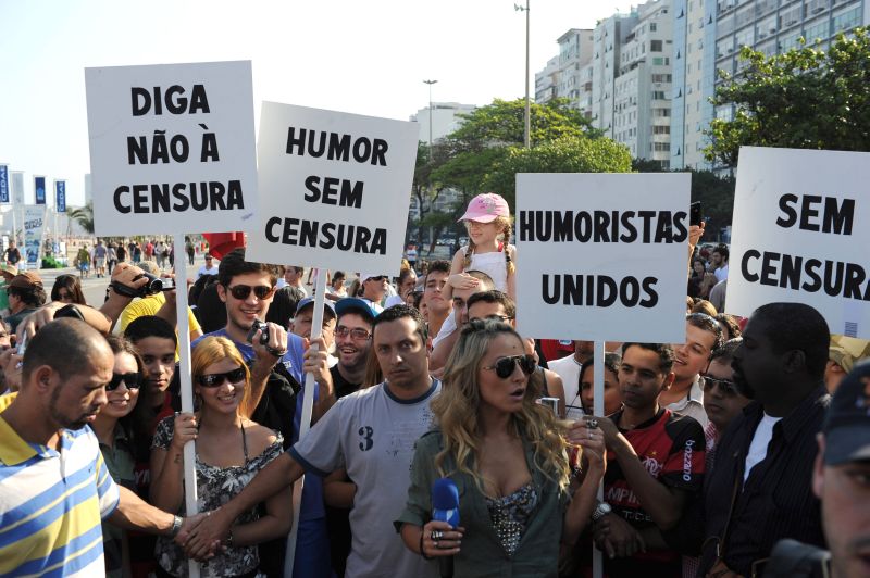 Liminar foi concedida cinco dias após protesto de humoristas no Rio | Vanderlei Almeida / AFP