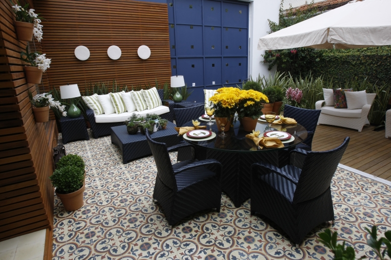 Espaço Estar ao Ar Livre das arquitetas Isabella Marinho e Siomara Setti | Jonathan Campos/Gazeta do Povo