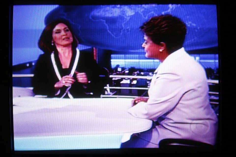 Dilma no JN: 33 pontos no Ibope. | Reprodução/Globo
