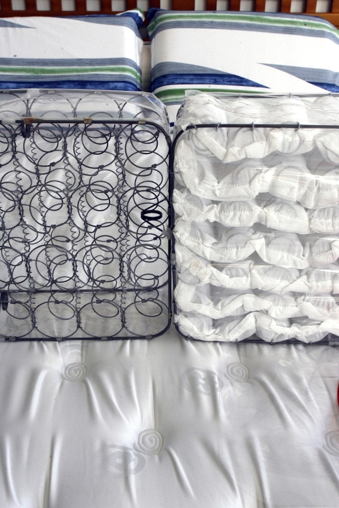 As molas ensacadas individualmente impedem os ruídos e os atritos |