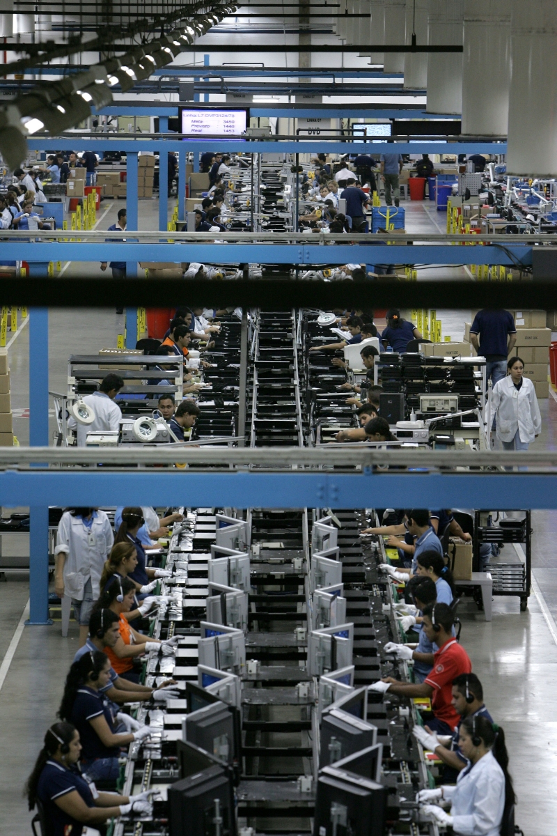 Fábrica de eletrônicos: produção de equipamentos de informática cresceu 29,7% | Mauricio Lima/Arquivo/AFP