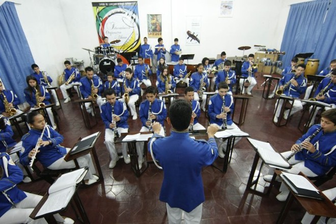 Mais de 700 músicos já se formaram pela Filarmônica. Hoje, 45 fazem parte da banda |