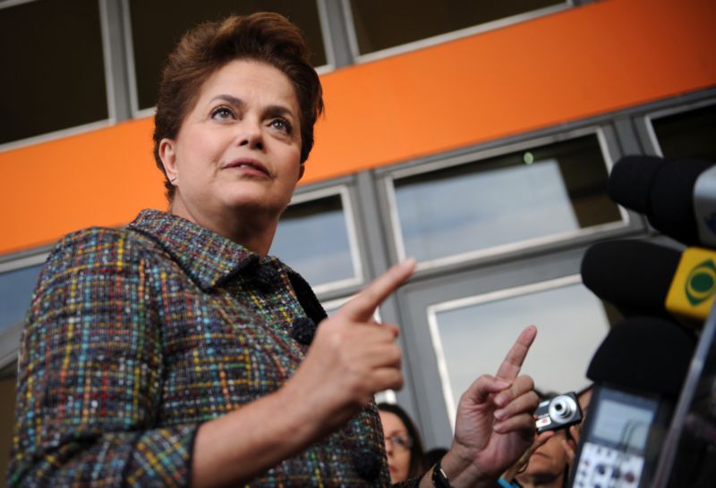 Dilma: candidata faltou ao debate com os católicos. | Elza Fiuza / Agência Brasil