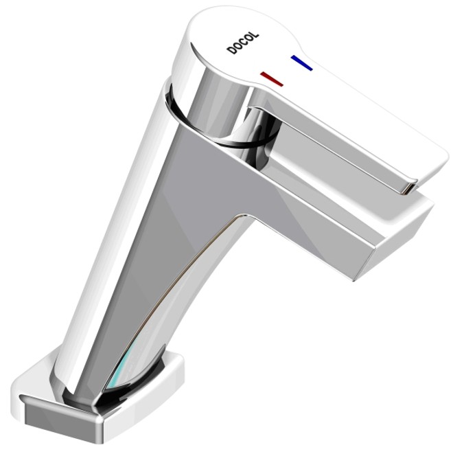 Misturador monocomando Priori, da Docol: uma alavanca para água quente e fria |